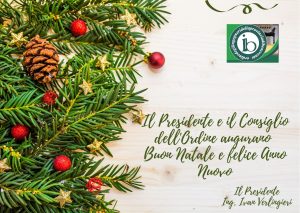 Auguri e chiusura uffici dell’Ordine per le festività natalizie