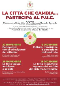 Comune di Benevento – LA CITTÀ CHE CAMBIA… PARTECIPA AL P.U.C.