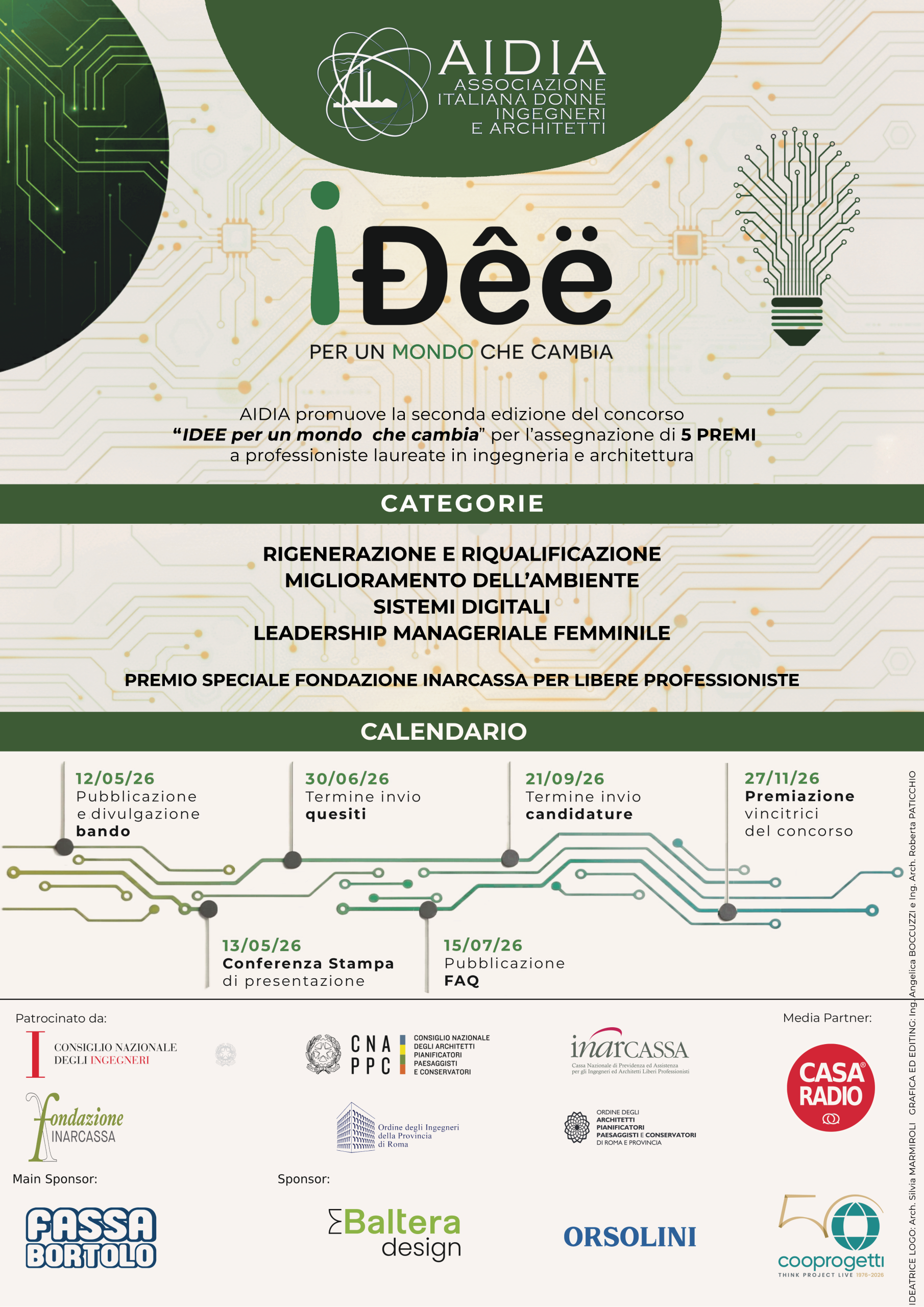 PREMIO AIDIA Idee per un mondo che cambia –  seconda edizione 2026.